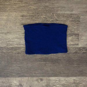 Royal blue  TOPSHOP Ribbed Bandeau Top